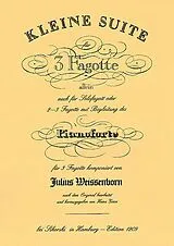 Julius Weissenborn Notenblätter Kleine Suite für 3 Fagotte oder