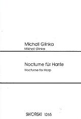 Michael Iwanowitsch Glinka Notenblätter Nocturne für Harfe