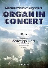 Edvard Hagerup Grieg Notenblätter Solvejgs Lied aus der