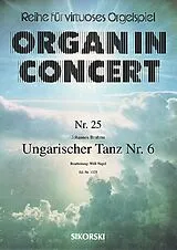 Johannes Brahms Notenblätter Ungarischer Tanz Nr.6
