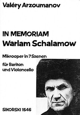 Valéry Aarzoumanov Notenblätter In memoriam Warlam Schalamow