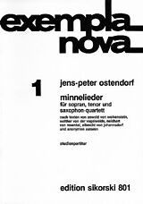 Jens-Peter Ostendorf Notenblätter MINNELIEDER FUER SOPRAN, TENOR U