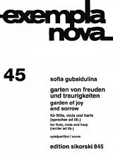 Sofia Gubaidulina Notenblätter Garten von Freuden und Traurigkeiten