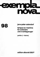 Jens-Peter Ostendorf Notenblätter TEMPUS EX MACHINA FUER 2 KLAVIERE