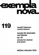 Wassili Lobanow Notenblätter Sonate op.45 für Klarinette