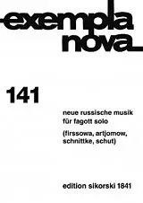  Notenblätter Neue russische Musik für Fagott solo