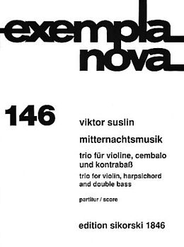 Viktor Evseevich Suslin Notenblätter Mitternachtsmusik für Violine
