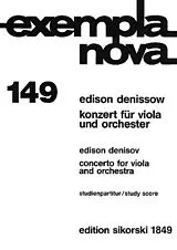 Edison Denissow Notenblätter KONZERT FUER VIOLA UND ORCHESTER