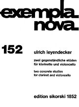 Ulrich Leyendecker Notenblätter 2 gegenständliche Etüden