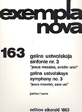 Galina Ustwolskaja Notenblätter Sinfonie Nr.3