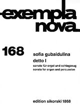 Sofia Gubaidulina Notenblätter Detto 1 (Sonate)