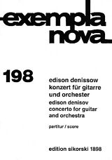 Edison Denissow Notenblätter Konzert für Gitarre und Orchester