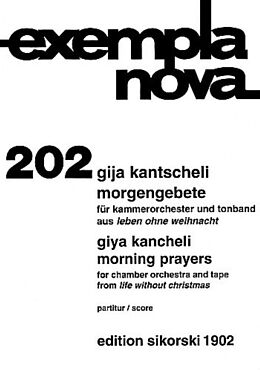 Gija (Kancheli) Kantscheli Notenblätter Morgengebet für Kammerorchester