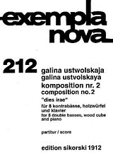 Galina Ustwolskaja Notenblätter Komposition Nr.2 für 8 Kontrabässe
