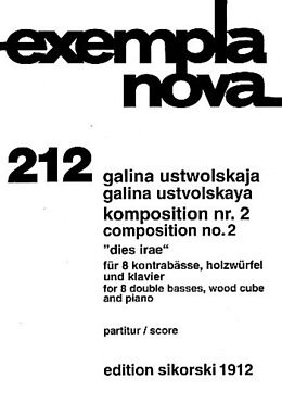Galina Ustwolskaja Notenblätter Komposition Nr.2 für 8 Kontrabässe