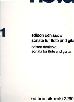 Edison Denissow Notenblätter Sonate für Flöte und Gitarre