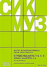 Dimitri Schostakowitsch Notenblätter Streichquartette Nr.5-8