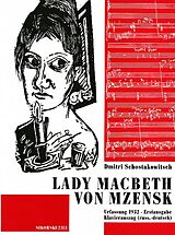 Dimitri Schostakowitsch Notenblätter Lady Macbeth von Mzensk Oper