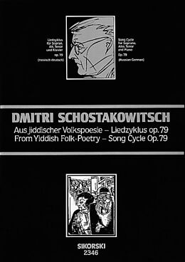 Dimitri Schostakowitsch Notenblätter Aus jiddischer Volkspoesie op.79