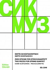Dimitri Schostakowitsch Notenblätter 2 Stücke für Streichquartett