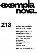 Galina Ustwolskaja Notenblätter Benedictus, qui venit