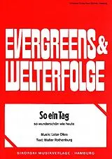 Lothar Olias Notenblätter So ein Tag, so wunderschön wie heute