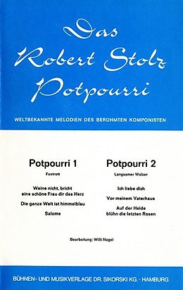 Robert Stolz Notenblätter Potpourri für Combo
