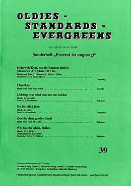  Notenblätter Oldies Standards Evergreens Band 39