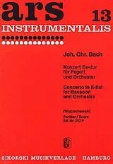 Johann Christian Bach Notenblätter KONZERT ES-DUR FUER FAGOTT UND