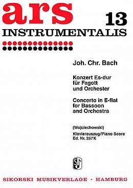 Johann Christian Bach Notenblätter Konzert Es-Dur für Fagott und