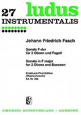 Johann Friedrich Fasch Notenblätter Sonate F-Dur