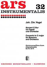 Johann Christoph Vogel Notenblätter Konzert C-Dur für Fagott und