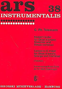 Georg Philipp Telemann Notenblätter Konzert G-Dur TWV51-G3 für