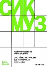 Fjodor Druschinin Notenblätter Duo für 2 Violen