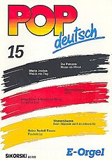  Notenblätter Pop deutsch Band 15für E-Orgel