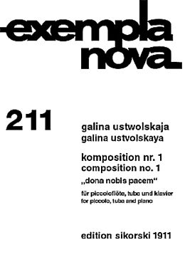 Galina Ustwolskaja Notenblätter Dona nobis pacem für