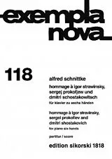 Alfred Schnittke Notenblätter Hommage à Igor Strawinsky, Sergei
