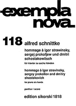 Alfred Schnittke Notenblätter Hommage à Igor Strawinsky, Sergei