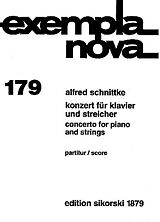 Alfred Schnittke Notenblätter Konzert für Klavier und Streicher