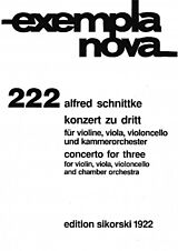 Alfred Schnittke Notenblätter Konzert zu dritt für Violine