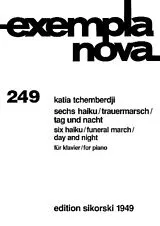 Katia Tchemberdji Notenblätter 6 Haiku und Trauermarsch und