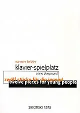 Werner Heider Notenblätter Klavierspielplatz 12 Stücke