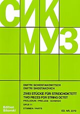 Dimitri Schostakowitsch Notenblätter Präludium und Scherzo op.11