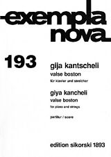 Gija (Kancheli) Kantscheli Notenblätter Valse Boston für Klavier und