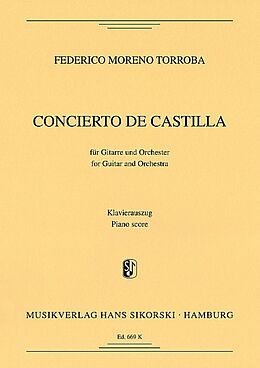Federico Moreno Torroba Notenblätter Kastilianisches Konzert für
