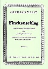 Gerhard Maasz Notenblätter Finckenschlag für Flöte, Oboe