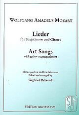Wolfgang Amadeus Mozart Notenblätter Lieder für Singstimme und Gitarre