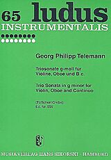 Georg Philipp Telemann Notenblätter Triosonate g-Moll für Violine, Oboe und Bc