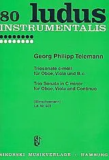 Georg Philipp Telemann Notenblätter Triosonate c-Moll für Oboe