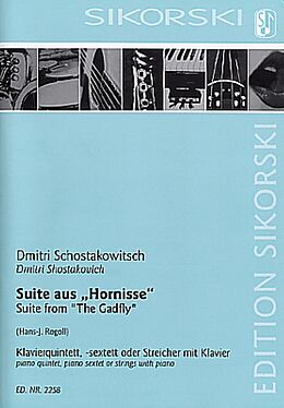 Dimitri Schostakowitsch Notenblätter Suite aus der Filmmusik Hornisse